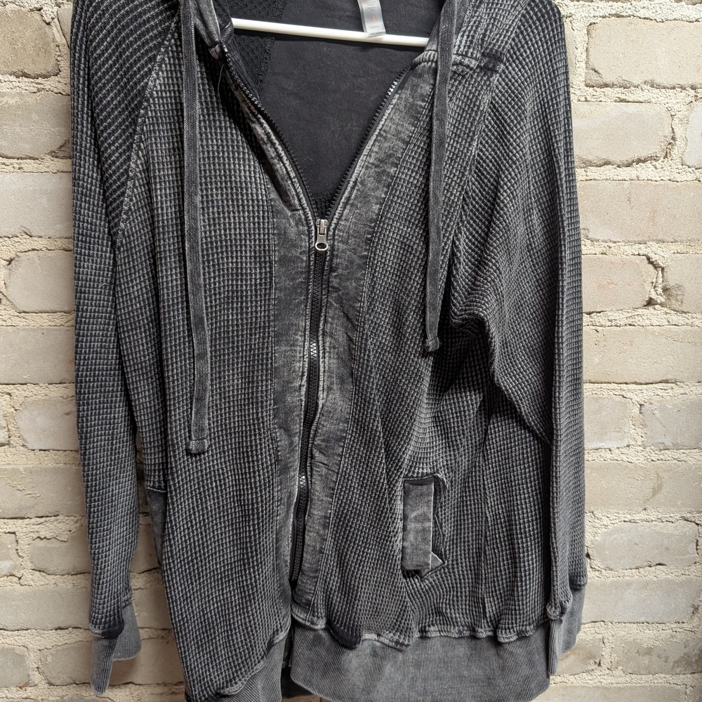 Men's Gray Hooded Sweater